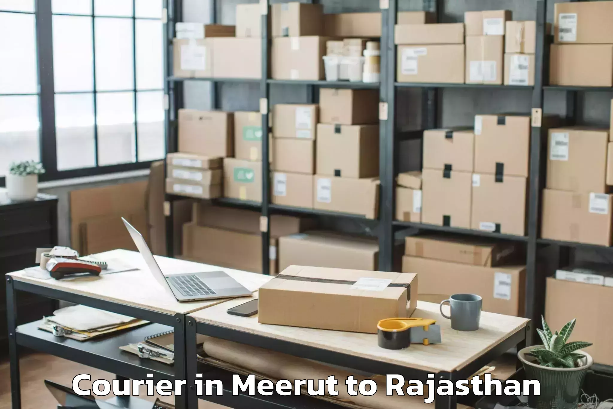 Quality Meerut to Raj Rishi Bharthari Matsya Uni Courier